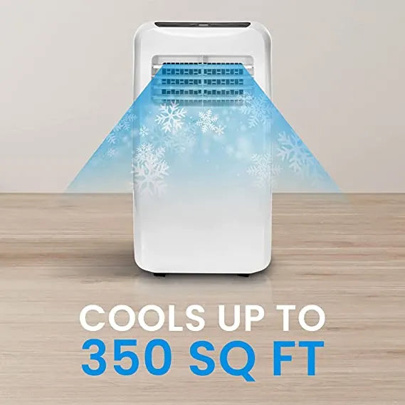 SLPAC805W.5 Portable Air Conditioner-Compact Home A/C Cooling Unit with Built-in Dehumidifier & Fan Modes, Includes Window Mount Kit, 8,000 BTU with WiFi + Drain Hose, White