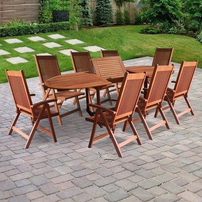 Amabel Oval 8 - Person 67'' Long Dining Set