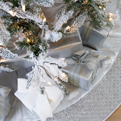 Snow Pine Tree Pre-Lit Clear Lights