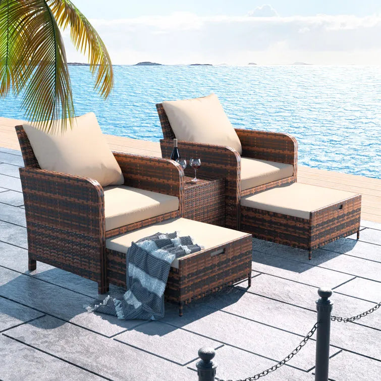 2 - Person Outdoor Seating Group with Cushions
