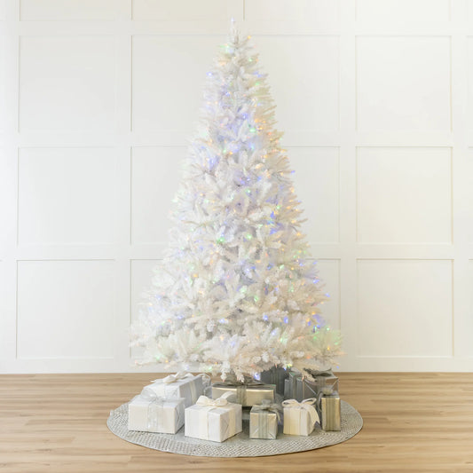 White Parkview Tree Pre-Lit Color Changing LED Lights