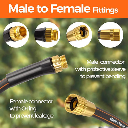 Hose Reel Cart, Hose Reel Cart with Wheels Heavy Duty, Industrial Hose Reels for Outside, 250-Feet of 5/8" Hose Capacity, Hose Guide Installed