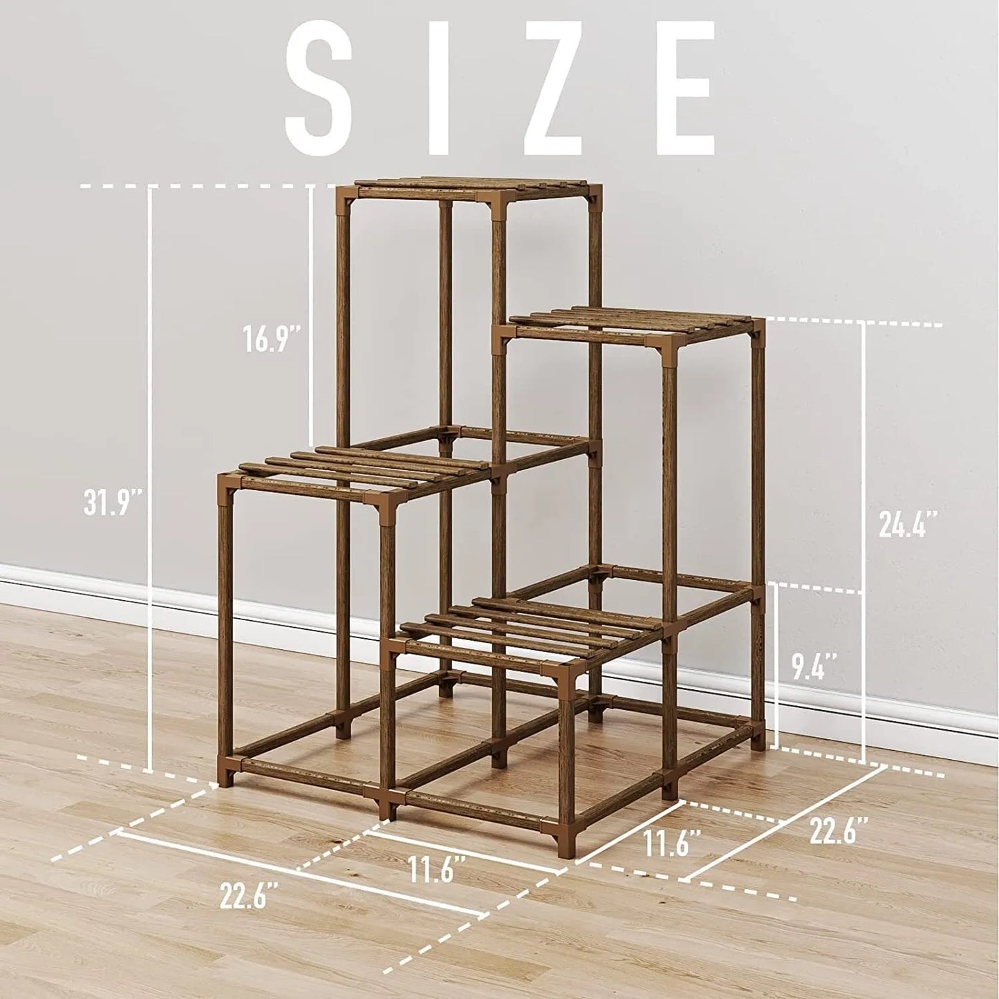 Plant stand indoor plant stand wooden outdoor multi-layer plant stand