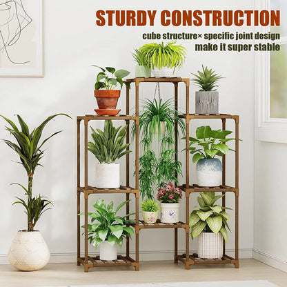 Plant stand indoor plant stand wooden outdoor multi-layer plant stand