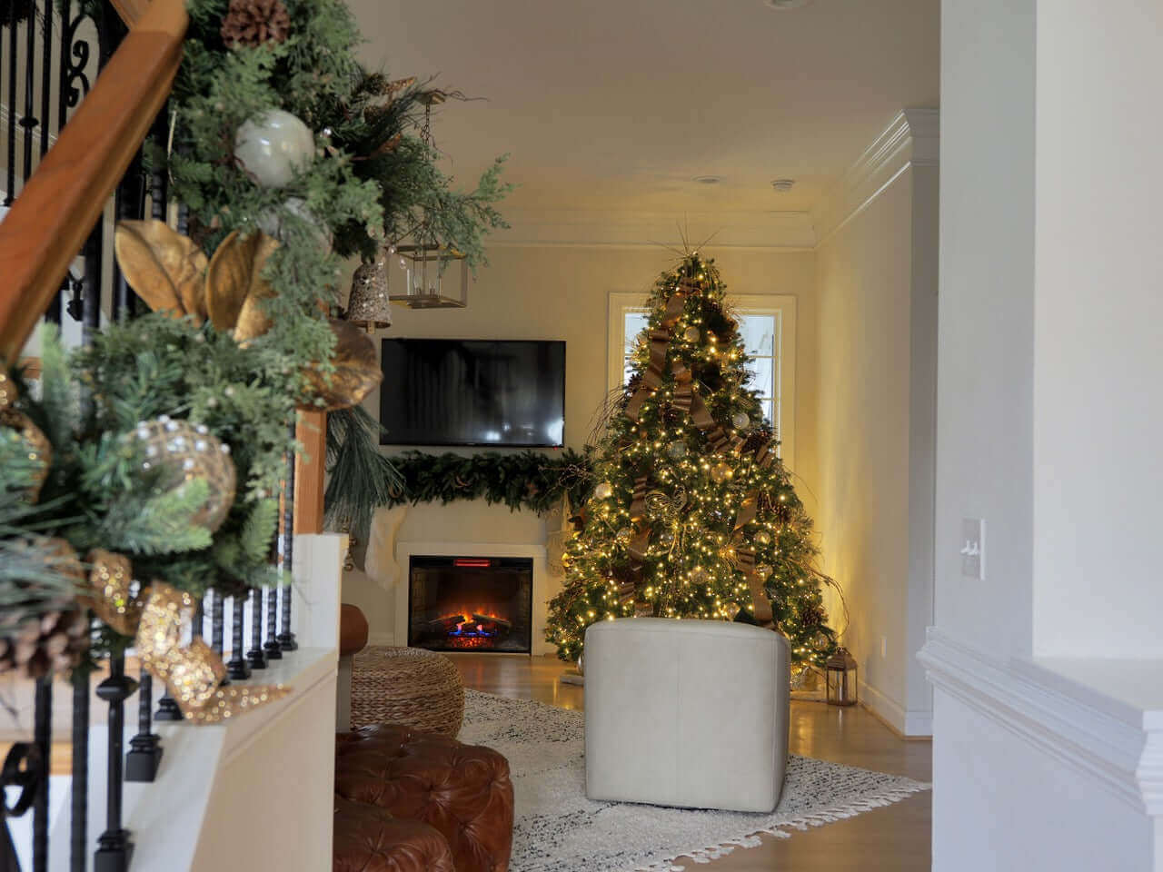 7.5' Cypress Spruce Quick-Shape Artificial Christmas Tree Unlit