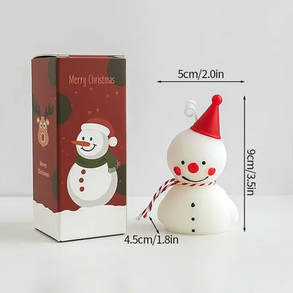 Christmas Scented Candle Snowman Aromatic Candles Gingerbread Man Atmosphere Candle Diy Craft Gift Christmas Party Decor