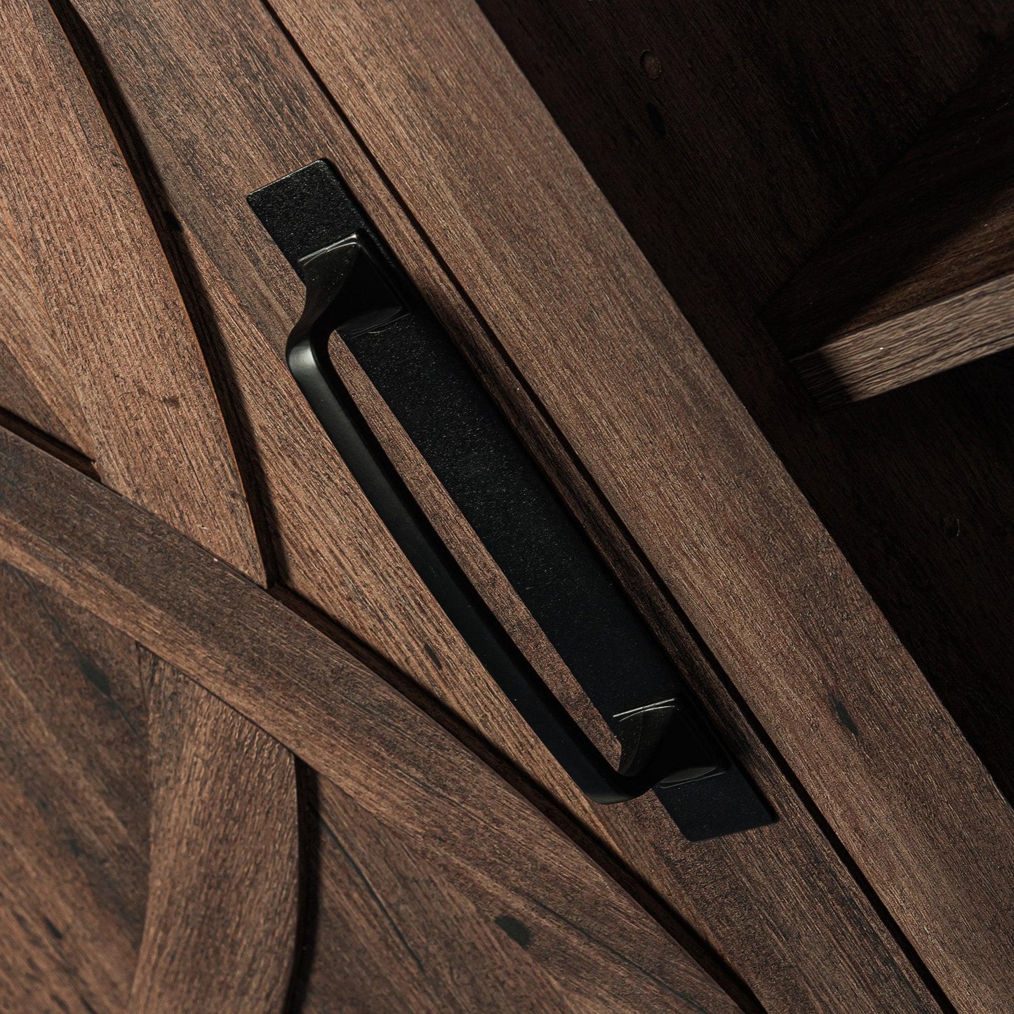 58" Farmhouse TV Stand with 18" Insert Electric Fireplace for Living Room