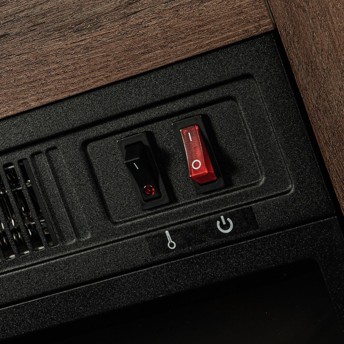 58" Farmhouse TV Stand with 18" Insert Electric Fireplace for Living Room