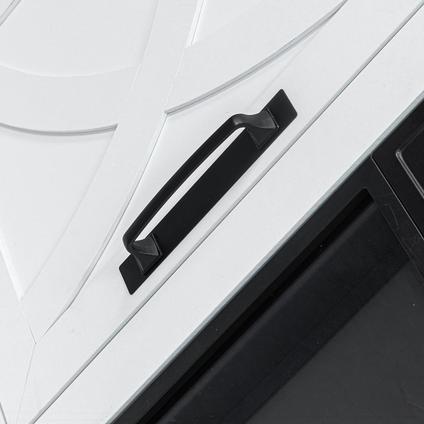 58" Farmhouse TV Stand with 18" Insert Electric Fireplace for Living Room