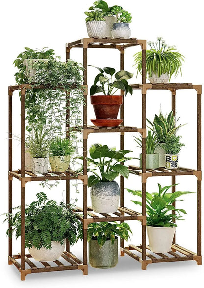 Plant stand indoor plant stand wooden outdoor multi-layer plant stand