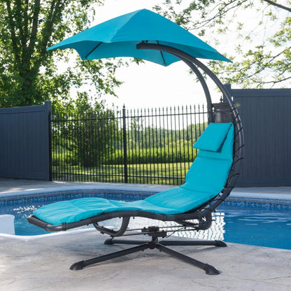 &#9889;Clearthtance Sathtle&#9889;&#10024;360 Degrthtee Hamthtmock Chair with Umthtbrella and Cusththion&#10024;