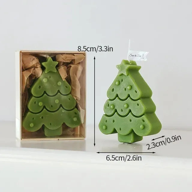 Christmas Scented Candle Snowman Aromatic Candles Gingerbread Man Atmosphere Candle Diy Craft Gift Christmas Party Decor