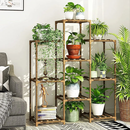 Plant stand indoor plant stand wooden outdoor multi-layer plant stand