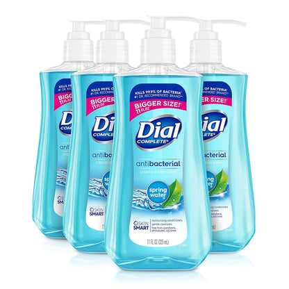 Complete Antibacterial Liquid Hand Soap, Spring Water, 11 fl oz (Pack of 4)