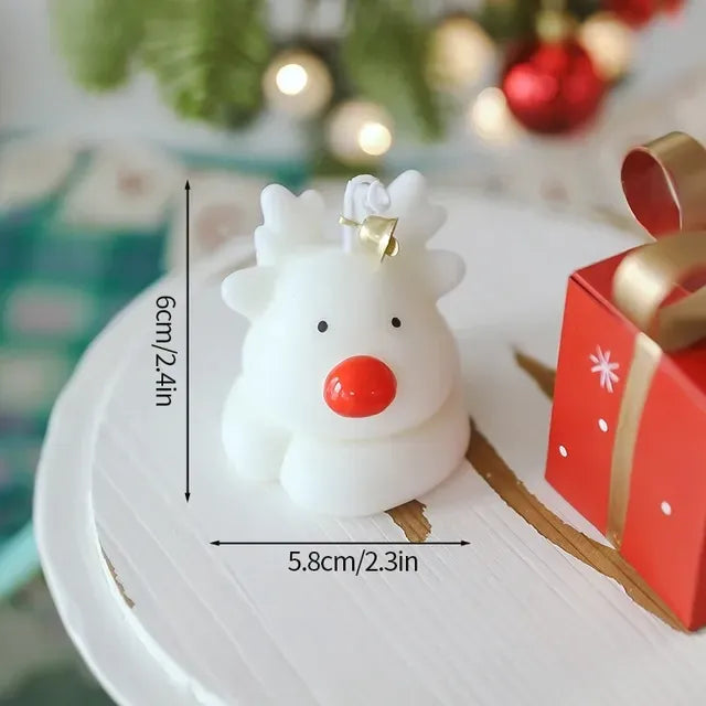 Christmas Scented Candle Snowman Aromatic Candles Gingerbread Man Atmosphere Candle Diy Craft Gift Christmas Party Decor