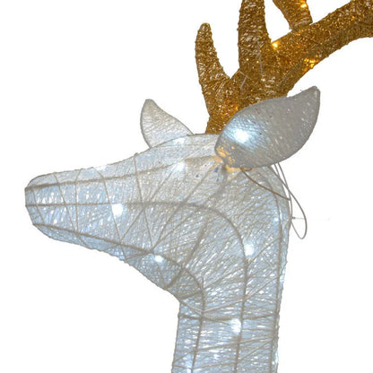 Pre-Lit Crystal Standing Buck Lighted Display