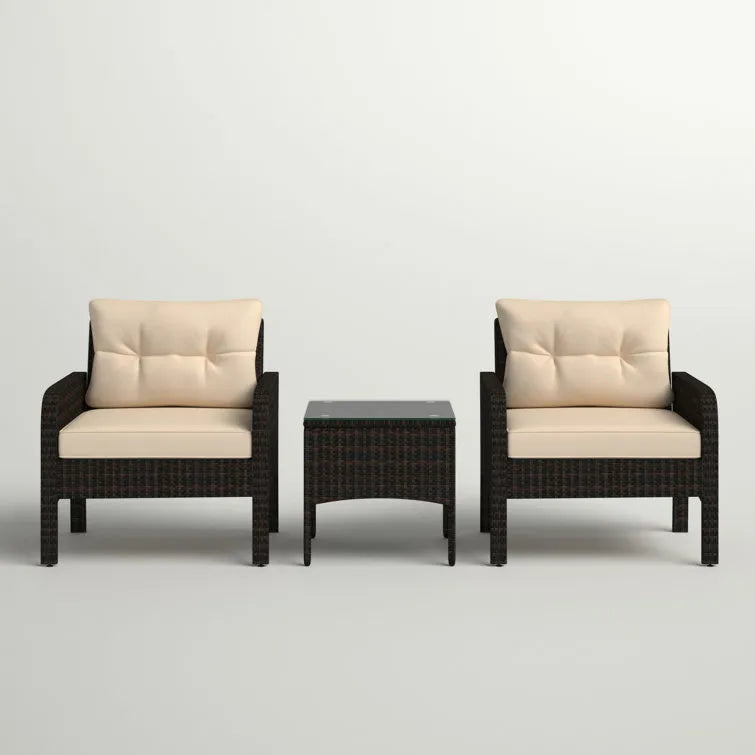 Earlville 2 - Person Outdoor Seating Group with Cushions