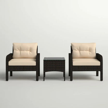 Earlville 2 - Person Outdoor Seating Group with Cushions