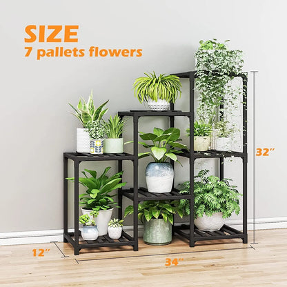 Plant stand indoor plant stand wooden outdoor multi-layer plant stand