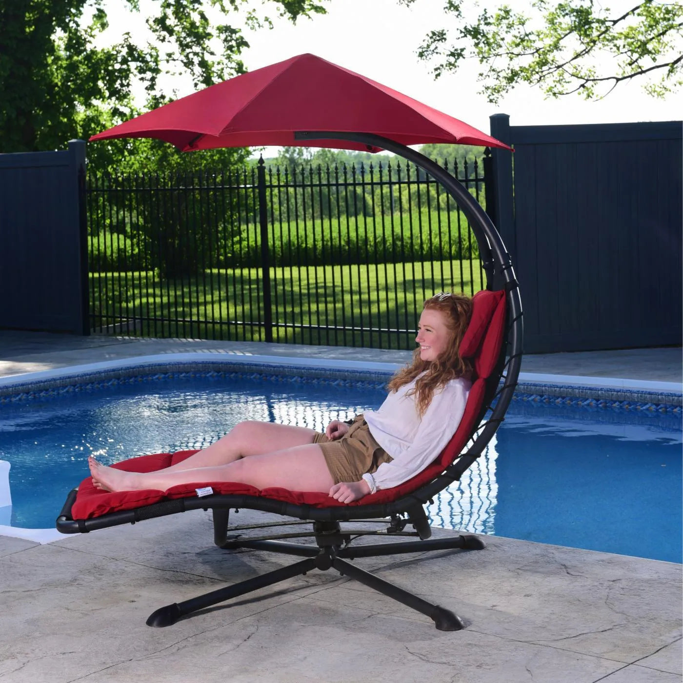 &#9889;Clearance Sale&#9889;&#10024;360 Degree Hammock Chair with Umbrella and Cushion&#10024;