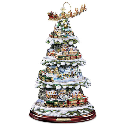 Tree With Lights, Moving Train, Music Ambience Stickers