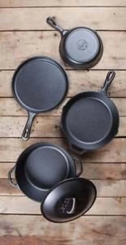 Pre-Seasoned Cast Iron 5 Piece Set, L5HS3, 5 Piece Combo Set