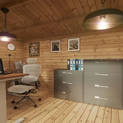 【Home&Garden】【BS】Mercia 4M x 3m Grizedale Log Cabin -- 19mm