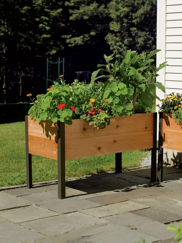 Heavy Duty Standing Garden Planters for Outdoor,Perfect for Patio Deck & Backyard