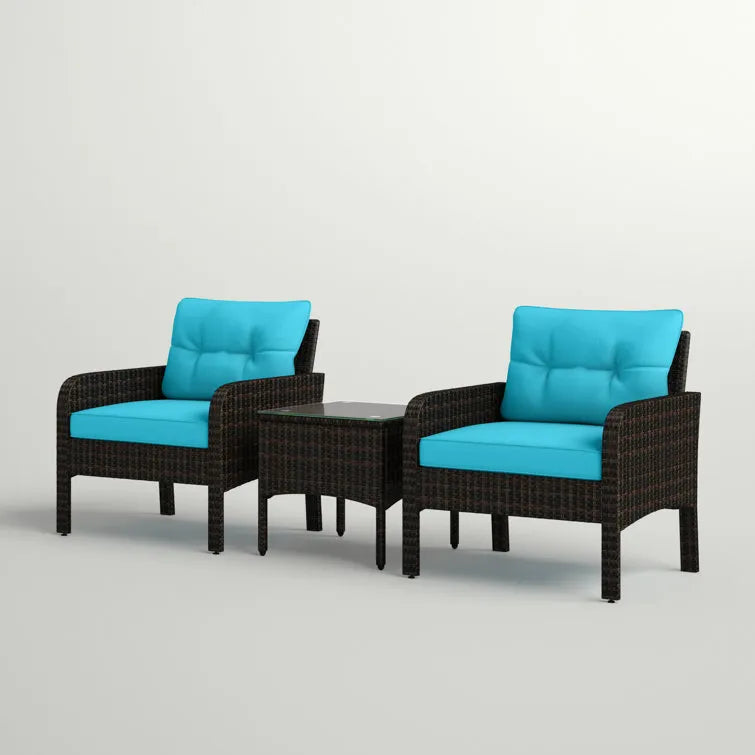 Earlville 2 - Person Outdoor Seating Group with Cushions