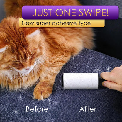 Lint Rollers Value Pack of 450 Sheets / 5 Refills, Sticky Roller, Lint Remover for Dog, Cat, Pet Hair, Lint Rollers for Clothes, Carpet, Couch, Furniture, Car Seats