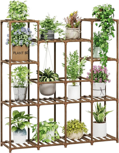 Plant stand indoor plant stand wooden outdoor multi-layer plant stand