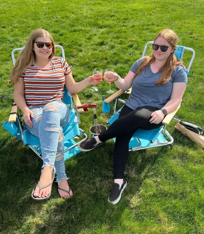 &#128293;LAST DAY 71% OFF&#127873;Aluminum folding beach chair with cup holder