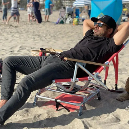 &#128293;LAST DAY 71% OFF&#127873;Aluminum folding beach chair with cup holder