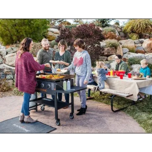 4-Burner 36′′ Griddle Cooking Station With Side Shelves